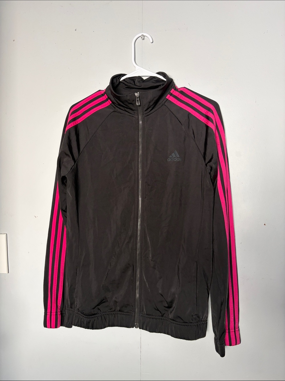 Black and Hot Pink Track Jacket